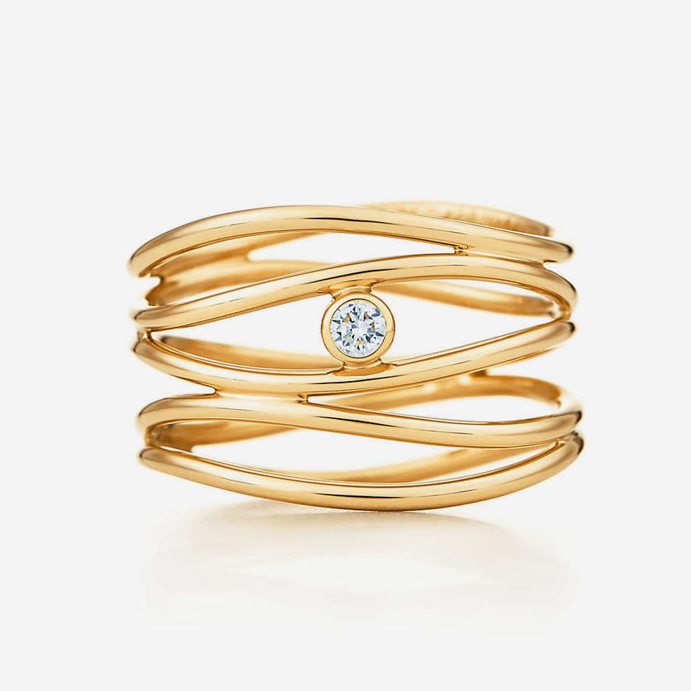 Gold Ring With a Diamond